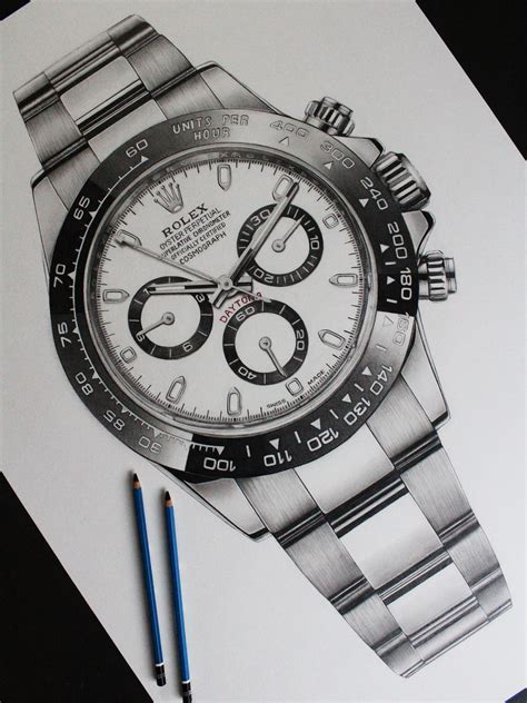 rolex daytona sketch|how to collect rolex daytona.